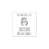 かわいいハリネズミ！カスタム「これは属する」 ラバースタンプ (インプリント)