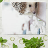 かわいいハリネズミ キッチンタオル (折り畳み)