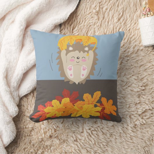 かわいいハリネズミ クッション (ブランケット)