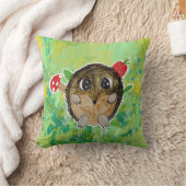 かわいいハリネズミ クッション (ブランケット)