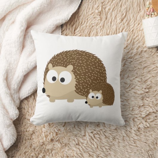 かわいいハリネズミ クッション (ブランケット)