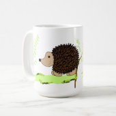 かわいいハリネズミ コーヒーマグカップ (正面左)