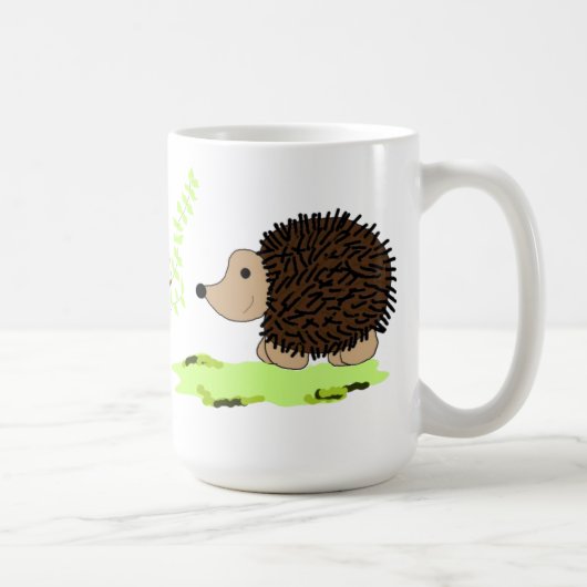 かわいいハリネズミ コーヒーマグカップ (右)