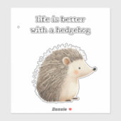 かわいいハリネズミ シール (シート)