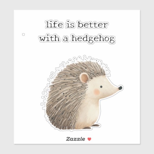 かわいいハリネズミ シール (シート)