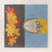 かわいいハリネズミ ジグソーパズル (横)