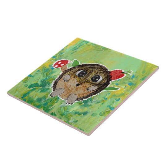かわいいハリネズミ タイル (側面)