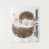 かわいいハリネズミ タペストリー (正面)