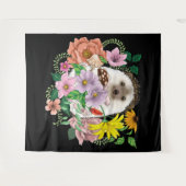 かわいいハリネズミ タペストリー (正面(横))