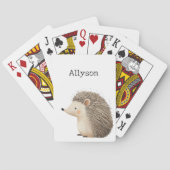 かわいいハリネズミ トランプ (裏面)