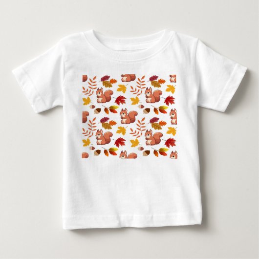 かわいいハリネズミ ベビーTシャツ (正面)