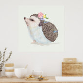 かわいいハリネズミ ポスター (キッチン)