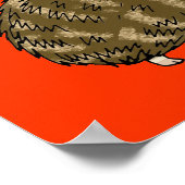 かわいいハリネズミ ポスター (角)