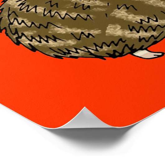 かわいいハリネズミ ポスター (角)