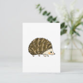 かわいいハリネズミ ポストカード (スタンド正面)
