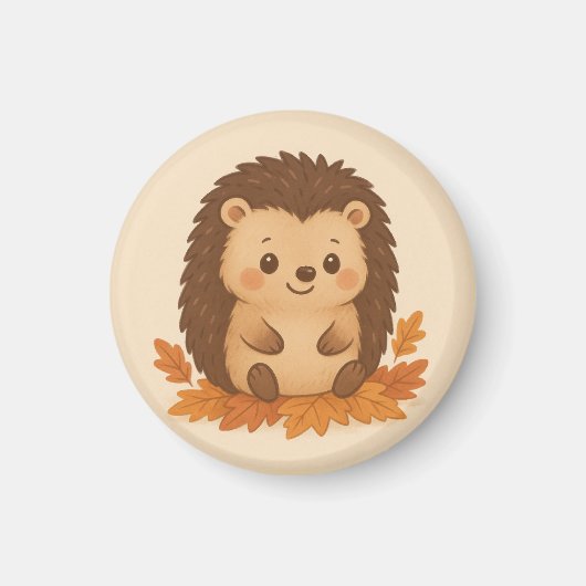 かわいいハリネズミ マグネット (正面)