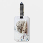 かわいいハリネズミ ラゲッジタグ (裏面縦)