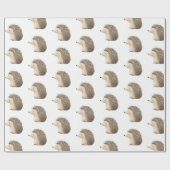 かわいいハリネズミ ラッピングペーパー (フラット)