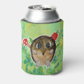 かわいいハリネズミ 缶クーラー (缶裏面)