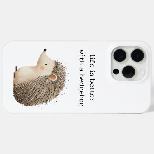 かわいいハリネズミ Case-Mate iPhoneケース (裏面 (横))