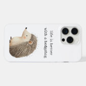 かわいいハリネズミ iPhoneケース (裏面横)