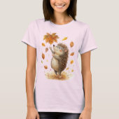 かわいいハリネズミ Tシャツ (正面)