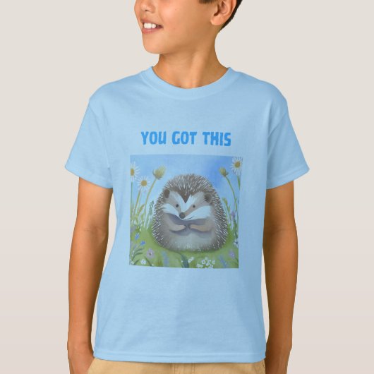 かわいいハリネズミ Tシャツ (正面)