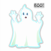 かわいいハロウィンおばけステッカー シール (正面)
