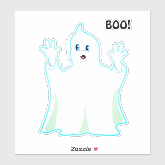 かわいいハロウィンおばけステッカー シール (シート)