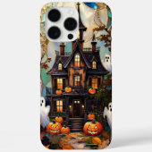 かわいいハロウィンお化け屋敷のスマホケース Case-Mate iPhoneケース (裏面)