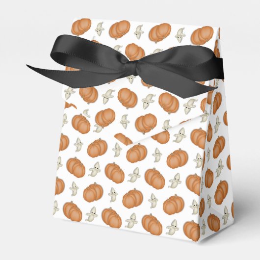 かわいいハロウィンお菓子箱 フェイバーボックス (正面サイド)