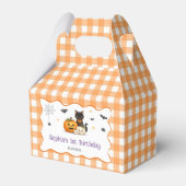 かわいいハロウィンお誕生日会パーティーお土産箱 フェイバーボックス (正面サイド)