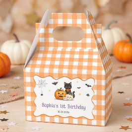 かわいいハロウィンお誕生日会パーティーお土産箱 フェイバーボックス