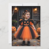 かわいいハロウィンお誕生日会 招待状 (裏面)