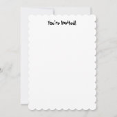 かわいいハロウィンこうもりとキャンディパーティー 招待状 (裏面)