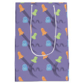 かわいいハロウィンと幽霊カスタム, ミディアムペーパーバッグ (裏面)