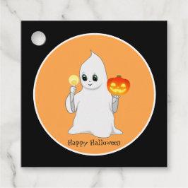 かわいいハロウィンのおばけとかぼちゃ フェイバータグ