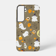 かわいいハロウィンのおばけとカボチャ