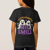 かわいいハロウィンのおばけとコウモリ Tシャツ (裏面)
