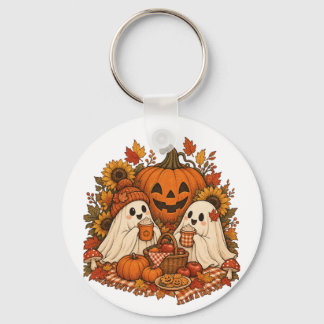 かわいいハロウィンのおばけのかぼちゃの秋のピクニックのホラー キーホルダー