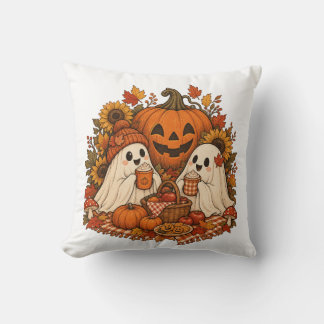 かわいいハロウィンのおばけのかぼちゃの秋のピクニックのホラー クッション