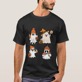 かわいいハロウィンのおばけのかぼちゃデザイン Tシャツ