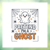 かわいいハロウィンのおばけのふり ウィンドウサイン (シート3)