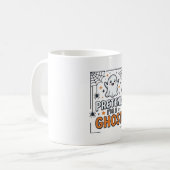 かわいいハロウィンのおばけのふり コーヒーマグカップ (正面左)