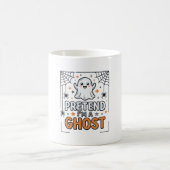 かわいいハロウィンのおばけのふり コーヒーマグカップ (中央)