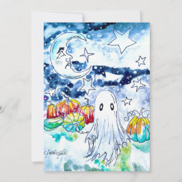 かわいいハロウィンのおばけのカード シーズンカード