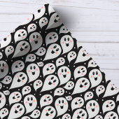かわいいハロウィンのおばけの模様 ラッピングペーパー