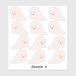かわいいハロウィンのおばけステッカーシート シール
