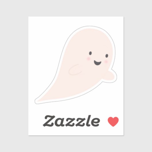 かわいいハロウィンのおばけステッカー シール (シート)