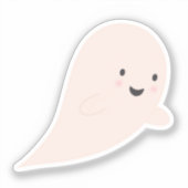 かわいいハロウィンのおばけステッカー シール (正面)